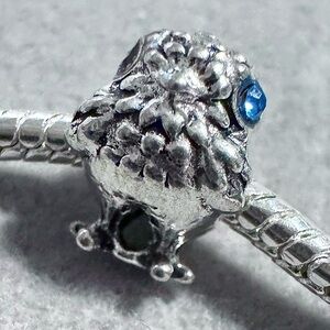 Blue Eye Bird‎ Charm fits PANDORA
